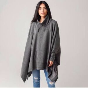 UGG Charcoal Women's Poncho Sweater